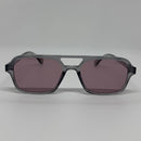 Óculos Aviador Flow Cinza Lente Roxa