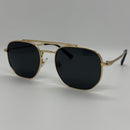 Óculos Aviador Fuzy Gold Lente Preta