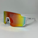 Óculos Selene Branco Lente Vermelha Polarizada