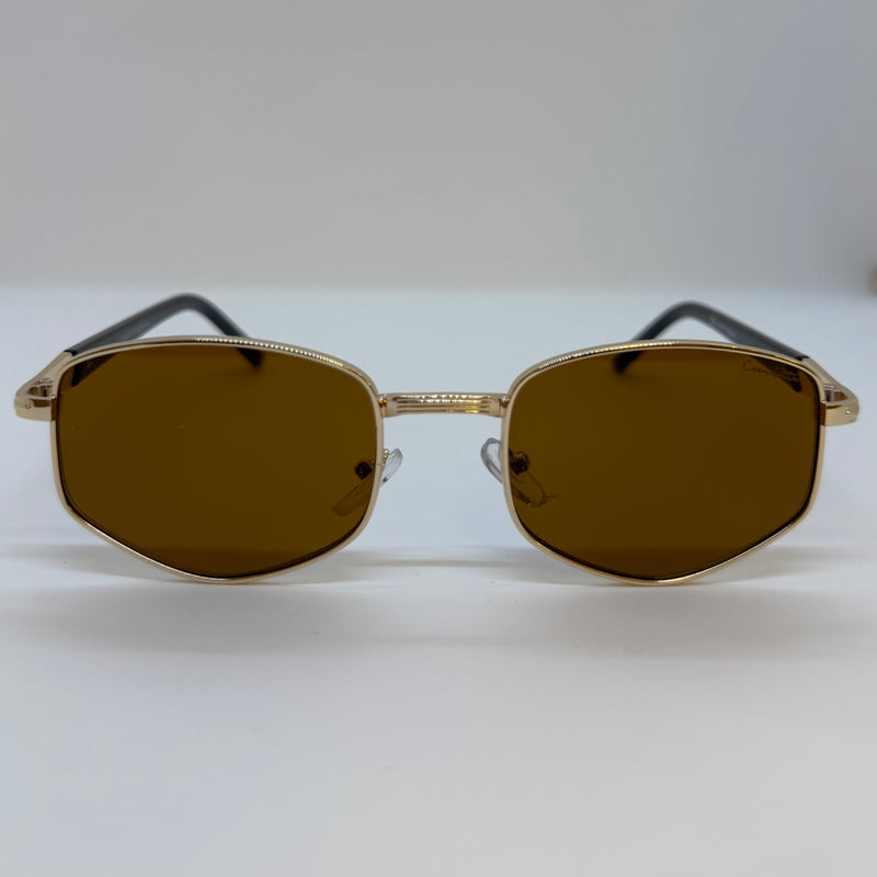 Óculos Bricks Gold Marrom