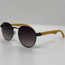 Óculos Round Shadow Bambu