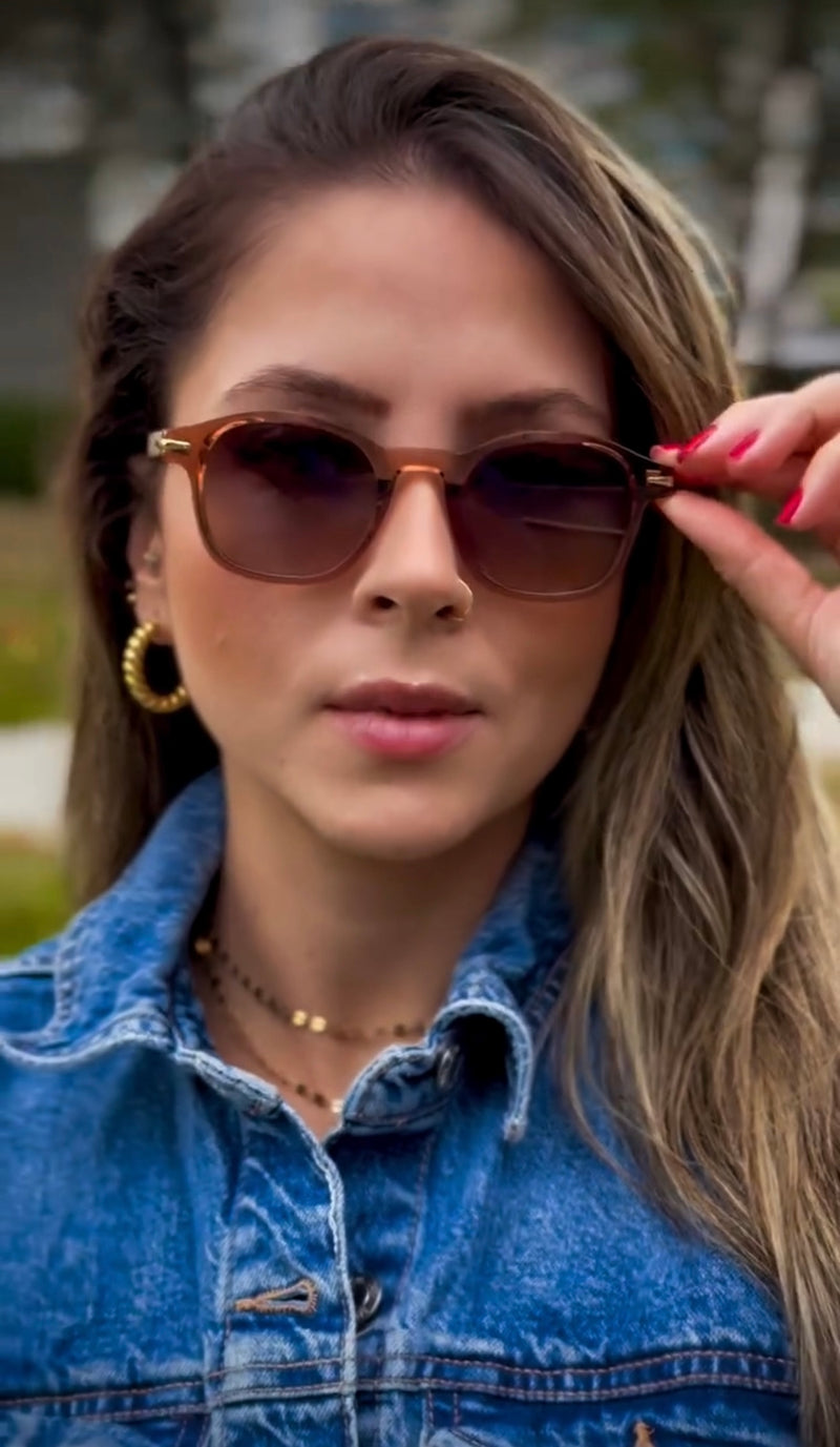 Óculos Harley Rose Translúcido