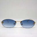 Óculos Farmy Gold Lente Azul
