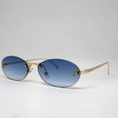 Óculos Farmy Gold Lente Azul