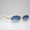 Óculos Farmy Gold Lente Azul