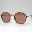 Óculos Aviador London Gold Lente Rose