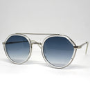 Óculos Aviador London Silver Lente Azul