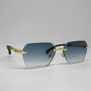 Óculos Changuir Gold Lente Azul Degrade
