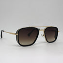 Óculos Aviador Montana Gold Marrom
