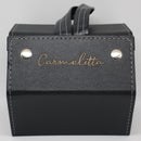 Case Hexagonal de Couro Preta