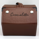 Case Hexagonal de Couro Marrom